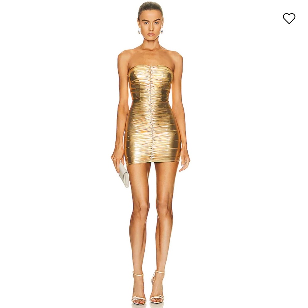Logan Strapless Ruched Mini Dress